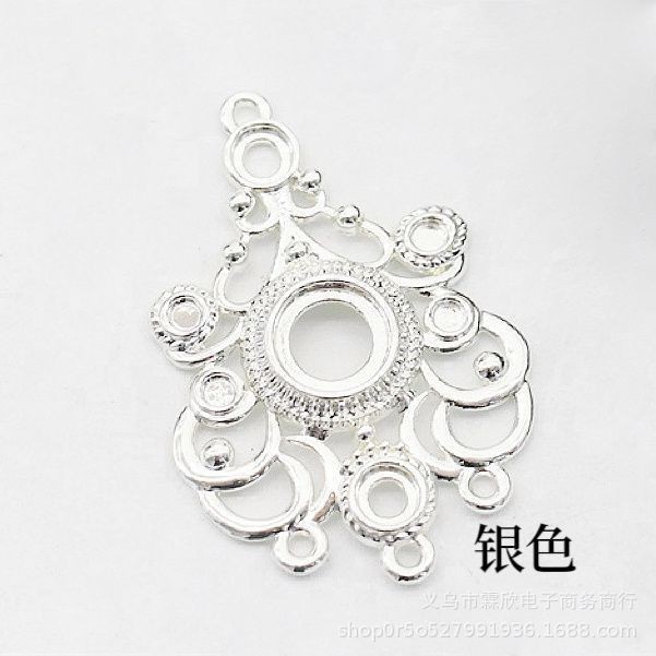 10ชิ้นย้อนยุคมีรูพรุนจี้ทําเองเครื่องประดับโบราณต่างหูพู่อุปกรณ์เครื่องประดับขายส่ง27 * 40มิลลิเมตร - รูปที่ 5