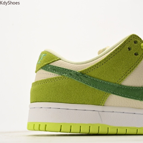 สไตล ์ อินเทรนด ์ Nike SB Zoom Dunk Low Green Apple Low-Top รองเท ้ าผ ้ าใบลําลอง