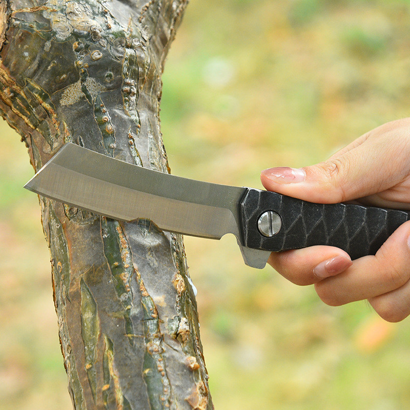 In Stock Wholesale Folding Knife D2 Steel Outdoor a Folding Knife Camping Outdoor Self-Defense Knife