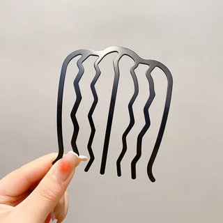 2024 Coil Hair Handy เครื่องมือใส่หวีหญิง Fixed Hairpin Simple u-Shaped Hairpin