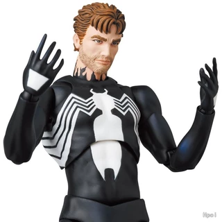 CT Mafex 147 Venom Spiderman Action Figure Model ของเล่น 1/12 คุณภาพสูงสีดํา Spiderman Symbiotic Body Figures
