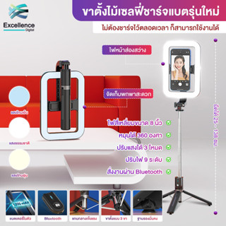 【Shizhua ของแท้】ไม้เซลฟี่ ชุดขาตั้งกล้องเซลฟี่ พร้อมรีโมท Bl…