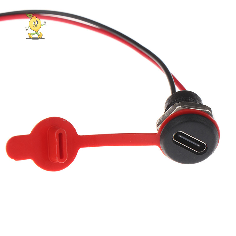 [mozh] Usb-c 2Pin ปลั๊กชาร์จกระแสไฟสูงพร้อม PH2.0 Nut Snap แผ่นล็อค USB Type-C หญิง Type C กันน้ําหญิงเชื่อมต่อแจ็คซ็อกเก็ตกันน้ําพร้อมสาย JST [TH] ราคา ถูกที่สุด ดีลบีเคเค แกลเลอรีภาพที่ 3