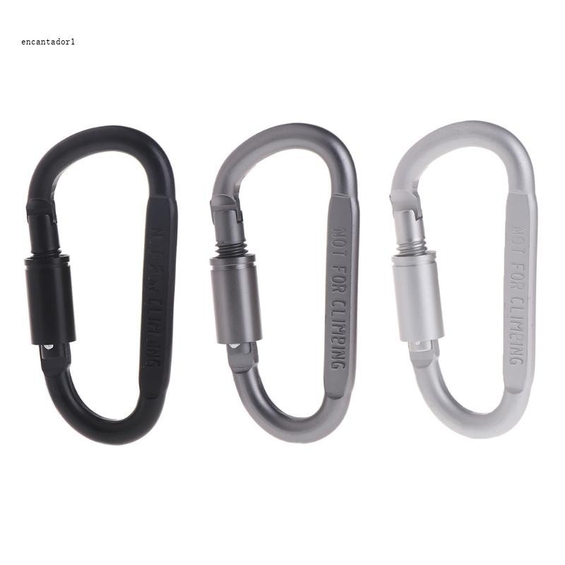 Twist Locking Climbing Carabiner Clip Twist Lock D Shaped Carabiner สําหรับปีนหน้าผาและการปีนเขา