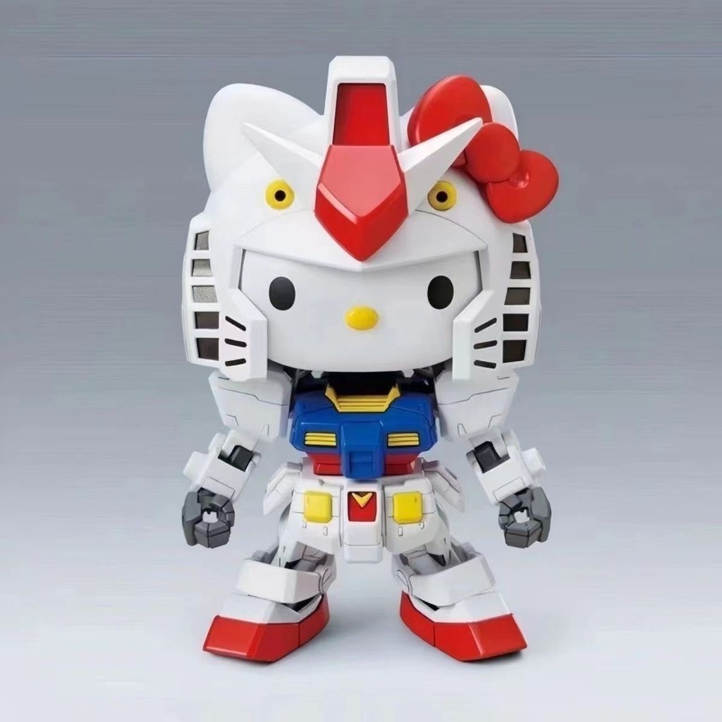 [แฟลชน่ารัก] สินค้าใหม่ HELLO KITTY Yuanzu HELLO KITTY RX-78-2SD Assembly Model กันดั้ม