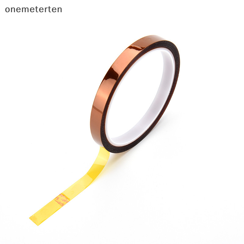 Rten 1PC 10mm X 33m 100ft ทนความร้อนอุณหภูมิสูง Polyimide เทป N