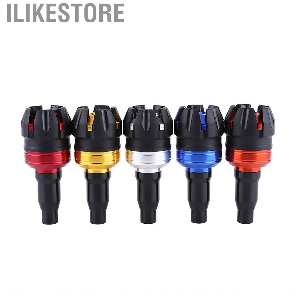 Ilikestore ตัวป้องกันความผิดพลาดของรถจักรยานยนต์ตัวเลื่อนกรอบที่ทนทานป้องกัน CNC อลูมิเนียมอัลลอยด์รถมอเตอร์ไซด์ล้มสำหรับรถยนต์ส่วนใหญ่