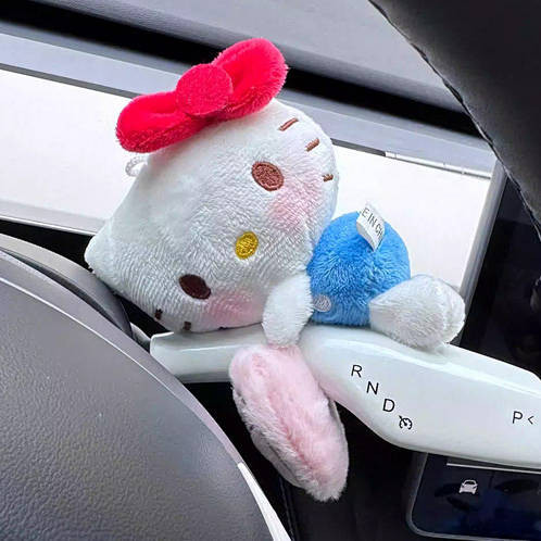 Cute Hot Side Sit Love Kitty Car Gear Decoration Car Wiper Turn Light Decoration Cute interior decoration for cars
