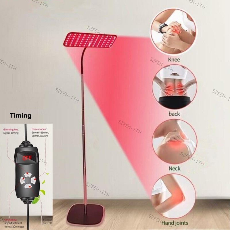 Anti Aging 660nm 850nm แผงแสงสีแดง Therapy อินฟราเรด IR Therapy โคมไฟขาตั้งสําหรับผิว face body Pain Relief พืช Grow Light F @ 2TH