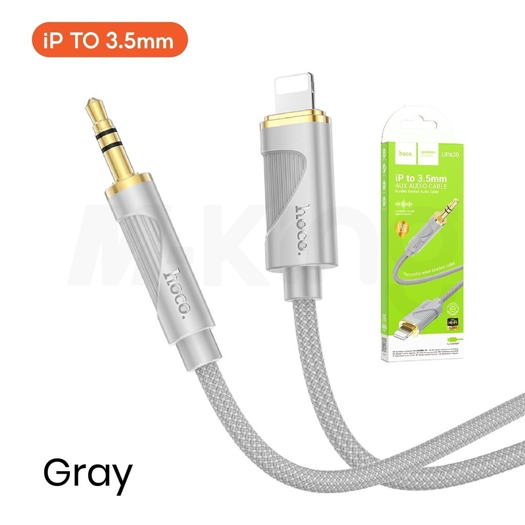Hoco UPA30 สายแปลง ตัวแปลง Type-C/iP to Jack3.5mm AUX Audio Cabke สายสัญญานเสียง สำหรับ ลำโพง มือถือ - รูปที่ 3