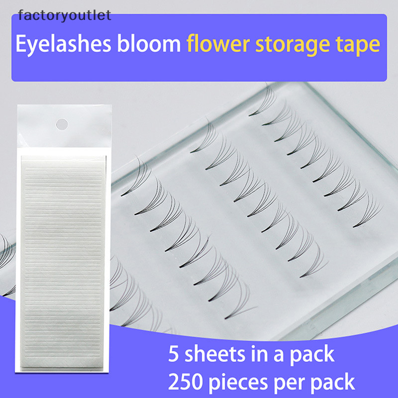 Flth 5 แผ่นแถบง่ายพัดลมเทปสําหรับ Volume Eyelash Extension อุปกรณ์ Volume Lashes Storage Sticky Strip Lash Extension อุปกรณ์ Vary