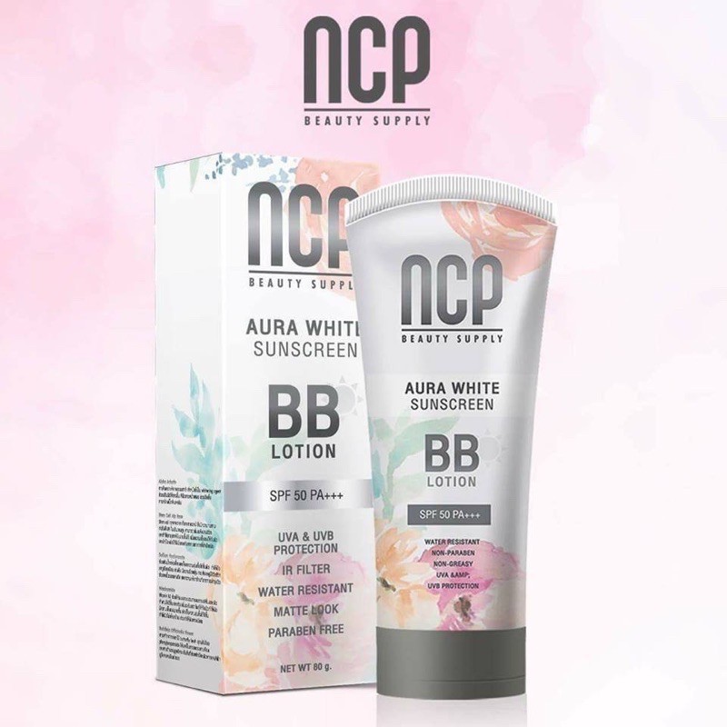 NCP บีบีทาตัว ออร่าไวท์BB Aura White spf50pa+++