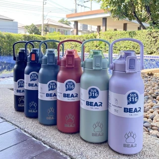 【 COD 】BEAR กาต้มน้ํา 1800มล กาต้มน้ําเย็นแก้ว 316 สแตนเลส กาต้มน้ําเย็น เหมาะสําหรับน้ําร้อน-น้ําเย็น ใช้ระยะไกลกลางแจ้ง จัดส่งด้วยฟาง กรุงเทพฯ THAISHANG