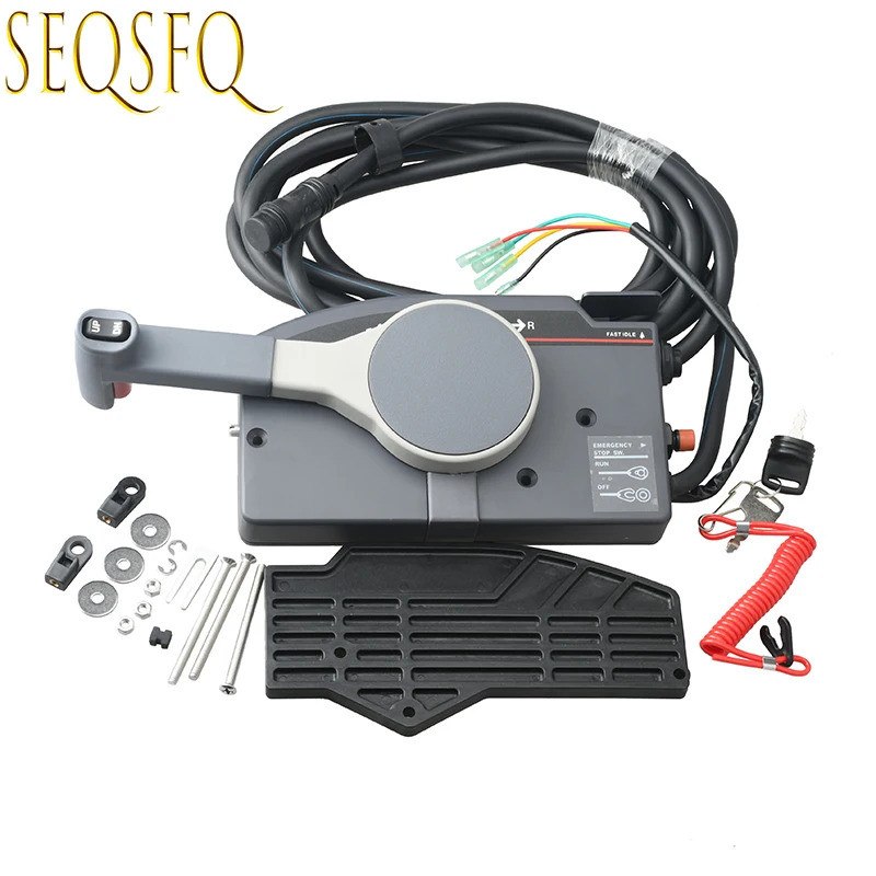 703-48272 703-48272-17 Outboard รีโมทคอนโทรล Assy 10Pins ดึงเปิดสําหรับ Parsun Yamaha Outboard Controller เรือชิ้นส่วนเครื่องยนต์