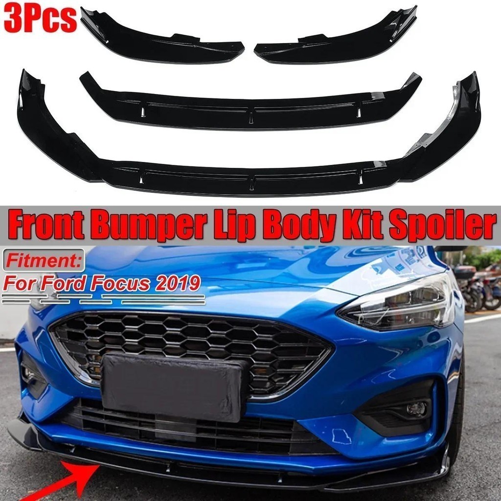 รถกันชนหน้า Lip Body Kit สปอยเลอร์ Diffuser Splitter Protector ฝาครอบกันชน Lip Deflector ริมฝีปากสํา