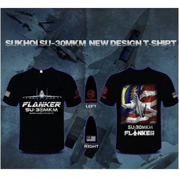 Sukhoi SU-30MKM FLANKER Tshirt เสื้อไมโครไฟเบอร์ Limited Edition
