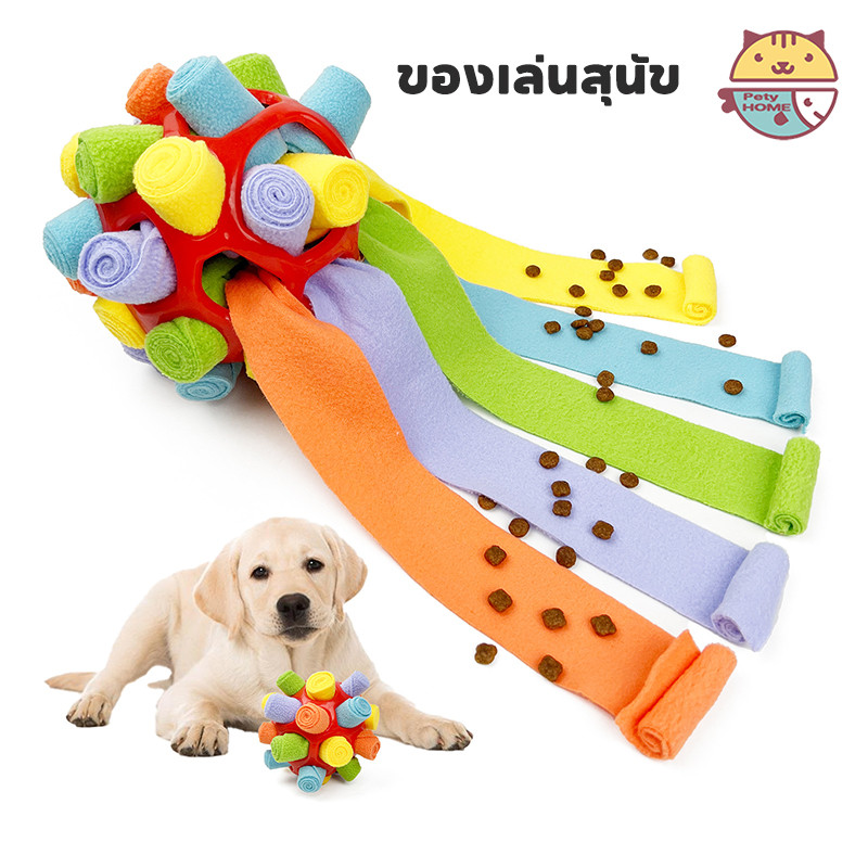 ของเล่นสุนัข ของเล่นสุนัขปริศนาฟันกราม การฝึกทักษะไอคิวลูกบอลสุนัข  ปริศนาอาหาร