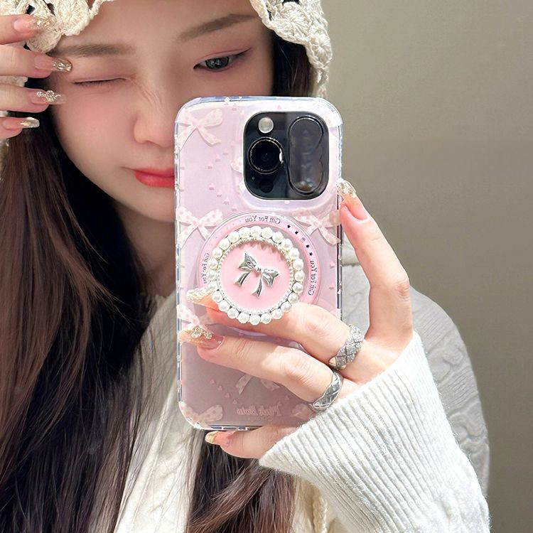Ins Pearl Bow Magnetic Apple 16promax เคสโทรศัพท์ iPhone15/13/14Plus/12 Female 11 Simple iPhone case case iphone 16 pro max เคสไอโฟน 15 เคสไอโฟน 16 เคสไอแพด gen 11 เคสไอโฟน 16 pro max เคสไอโฟน14 เคสไอโฟน 11pro max เคสไอโฟน 13 เคสโทรศัพท์ 12 เคสน่ารัก 14