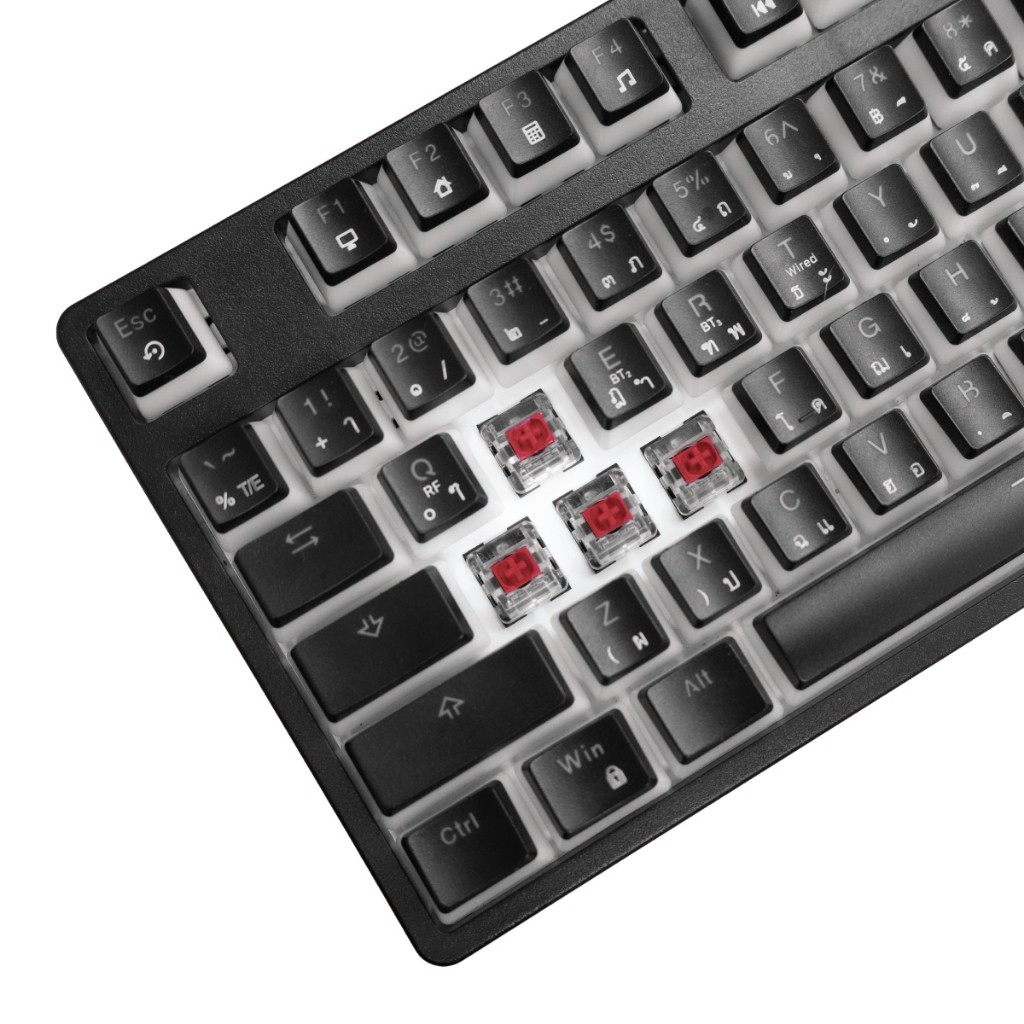 SIGNO KB-752 MEZZON WIRELESS MECHANICAL GAMING KEYBOARD คีย์บอร์ดเกมมิ่ง เชื่อมต่อ 3 โหมด