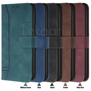 Matte Flip Case สําหรับ Huawei Y9 Y7A Mate 60 P60 P50 P40 P30 Nova Y90 Y70 9 SE 8i 6 4E Pro Lite ธุรกิจกระเป๋าสตางค์ปลอกหนังแม่เหล็กช่องใส่การ์ดฝาครอบ