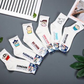 เกาหลี Dongdaemun Crayon Shin-Chan ผู้ชายผู้หญิงกลางหลอดถุงเ…