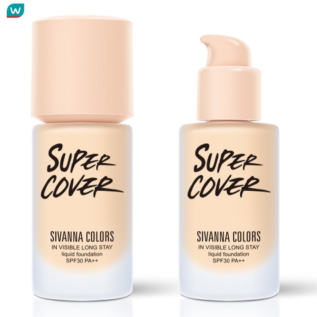 Sivanna ซีเวนน่า คัลเลอร์ส สเตย์ ลิควิด ฟาวเดชั่น SPF30 PA+++ 35ก. 02 ไลท์ เบจ