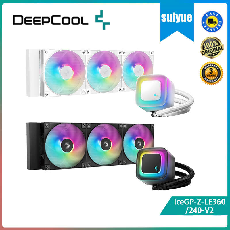 Deepcool IceGP-Z-LE360/240-V2 หม้อน้ํา CPU ระบายความร้อนด้วยน้ํา PWM ปั๊มน้ําก่อนเคลือบซิลิโคนจาระบี