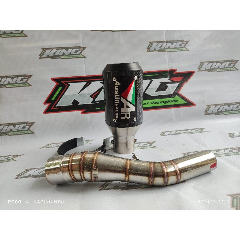 Austin racing slip on Exhaust Ninja 250 คาร์บูเรเตอร์/fi CBR 250 rr CBR facelift Ninja โมโน ฯลฯ