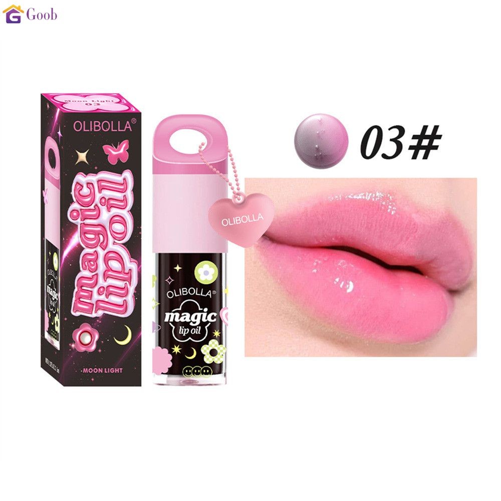 ใหม่ ลิปกลอส Magic lip oil เมจิกลิปออยล์ ลิปออยซ้อก้าด ลิป กลอส ลิปซ้อการ์ด ลิปสติก เครื่องสําอาง Lip Glaze 【goob】
