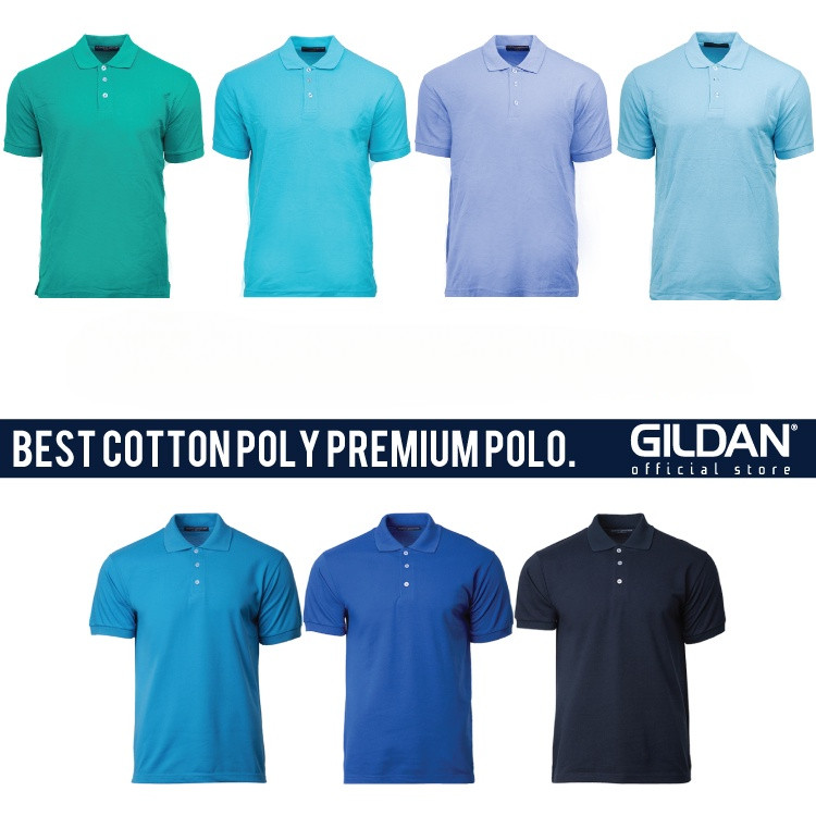Gildan X North Harbour นุ่มสัมผัสเสื้อโปโลธรรมดาเสื้อโปโล unisex ผู้ชาย tshirt เสื้อโปโลเสื้อยืดคอปก