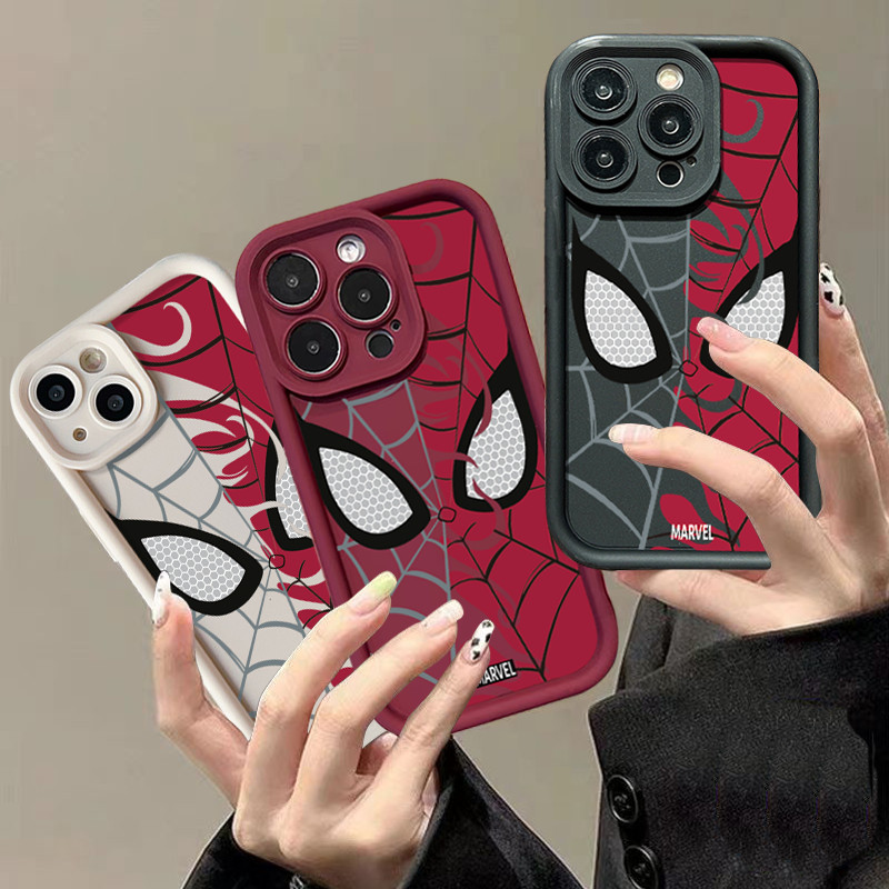 SAMSUNG Anime Spider-Man Maskเคสโทรศัพท์สําหรับSamsung Galaxy S21 Ultra S22 Ultra S24 Ultra S24 Plus