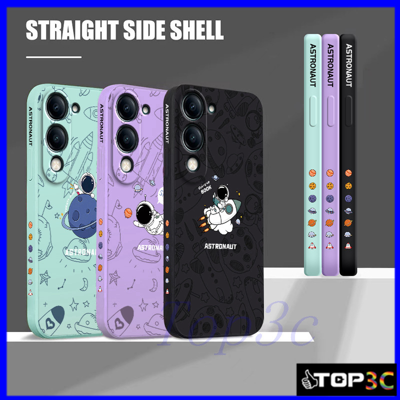 เคส Vivo Y04/Y29/Y03/Y03T/Y18/Y28S 5G/Y02/Y02T/Y02A/Y19S/Y16/Y36/Y27/Y28/Y17S 5G เคสโทรศัพท์การ์ตูนอวกาศ TKA