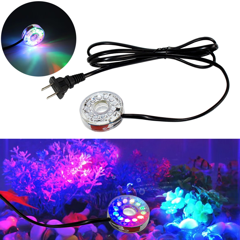 Mini LED Fish Tank Light ไฟตกปลา Aquarium Light US
