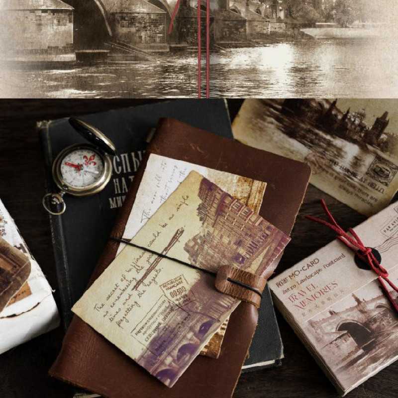 Mr.Paper Vintage English Handbook Material Distressed Postcard