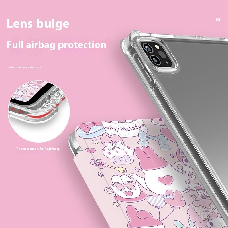 ป้องกันกรณีสําหรับ iPad 11th 10th 9th 8th 7th Air 6 M2 Air 5 Air 4 Pro 11 Air 7 M3 2025 น่ารักถ้วย Cinnamoroll กันกระแทกดินสอสล็อตปลอกอ่อนสําหรับ iPad - รูปที่ 7