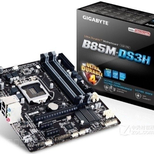 ทดสอบและจัดส่งแล้ว ซื้ออย่างมั่นใจ] เมนบอร์ด Gigabyte B85M-DS3H รองรับ CPU Intel 4th Gen i3 i5 4590 
