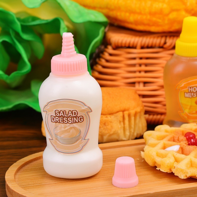4ชิ้นแยมบีบขวด-สําหรับสลัดแต่งตัว,ซอสมะเขือเทศ,น้ําผึ้ง-40มล มินิซอสแยกขวด-ป้องกันการรั่ว,แบบพกพา,มินิ-ภาชนะเก็บเครื่องปรุง