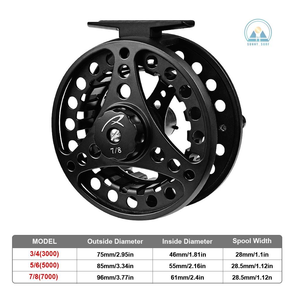โลหะเต็มรูปแบบ Fly Fishing Reel อลูมิเนียมอัลลอยด์ Body Reel พร้อม Machined 3/4 5/6 7/8 ตกปลา Fly Reel