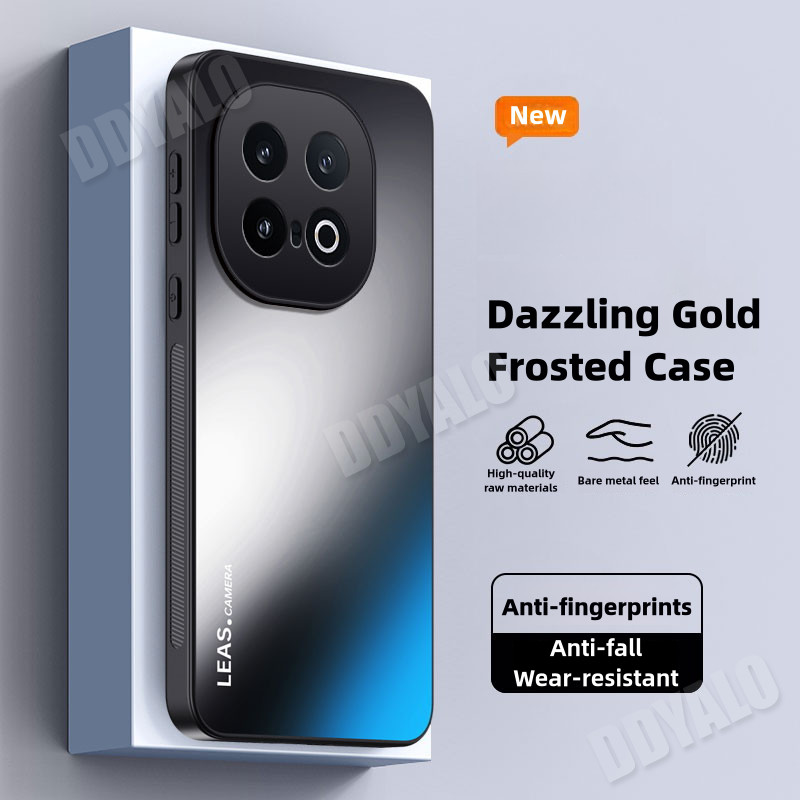 ปลอกสําหรับ vivo iQOO 13 iQOO13 iQ00 13 V2408A เคสโทรศัพท์หรูหราพราวกล้อง Frosted ป้องกันเต็มกันกระแ