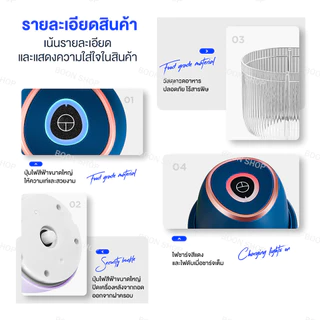 เครื่องปั่น mini เครื่องปั่นกระเทียม USB เครื่องปั่นกระเทียมไร้สาย เครื่องปั่นบดไฟฟ้า เครื่องบดกระเทียม ปั่นหมู พริก