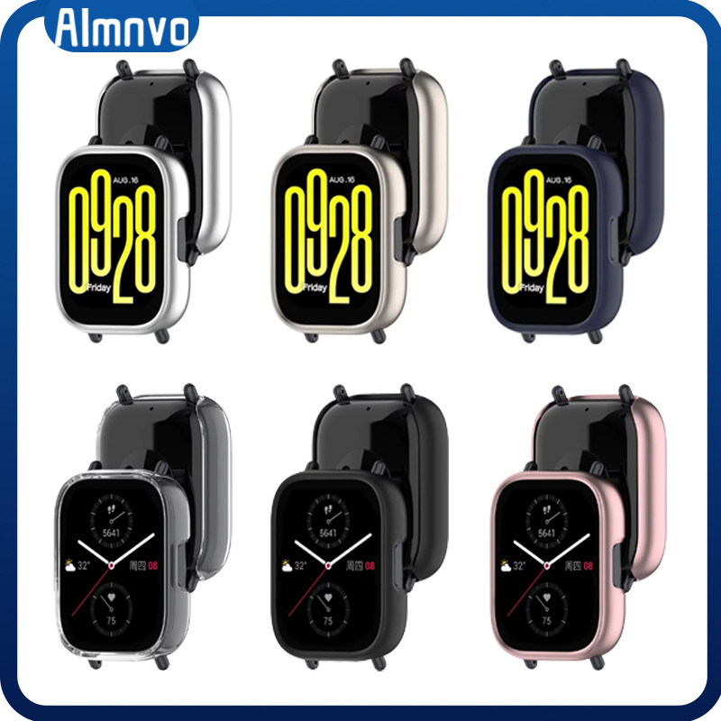กรอบแชสซีพีซี for Smartwatch Redmi Watch 5 Active ฝาครอบป้องกันหน้าจอ for Xiaomi Mi Watch 5 Lite อุปกรณ์เสริมกันชน