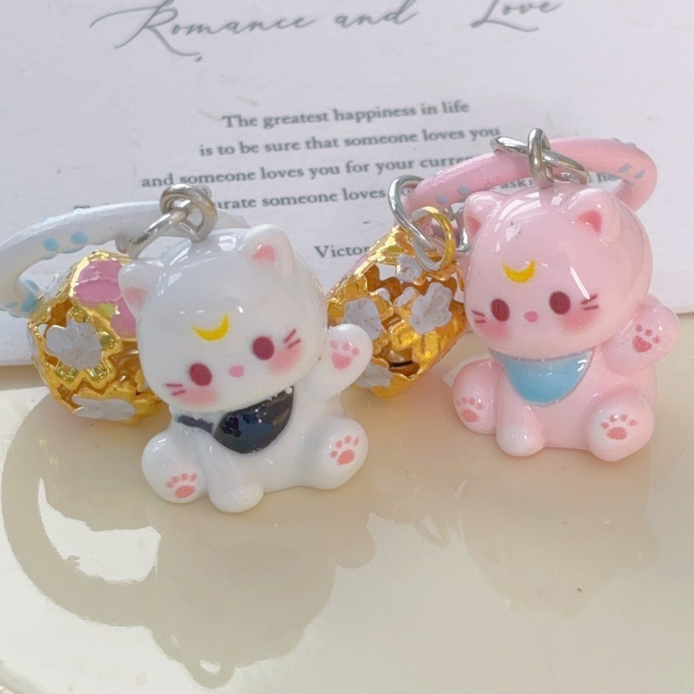 มินิเรซิ่น 3ง อวยพรพวงกุญแจลูกแมว-สัตว์เรซิ่นน่ารักแมวพวงกุญแจ-กระเป๋าเป้สะพายหลังกุญแจรถจี้อุปกรณ์เสริม - รูปที่ 3