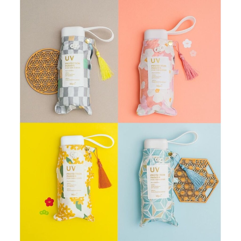 **2025 Collection** ร่ม WPC ร่มพับกันแดด 100% "Omamori Parasol" – ร่มนำโชค สไตล์เครื่องรางญี่ปุ่น
