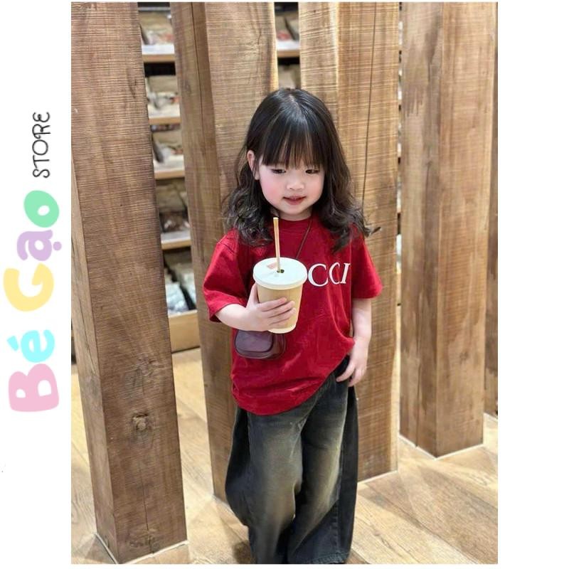 GCI เสื้อยืดผ้าคอตตอนสําหรับเด็กเสื้อยืดผ้าคอตตอนสําหรับทั้งชายและหญิงสามารถสวมใส่ได้เหมาะกับเด็กไปโ