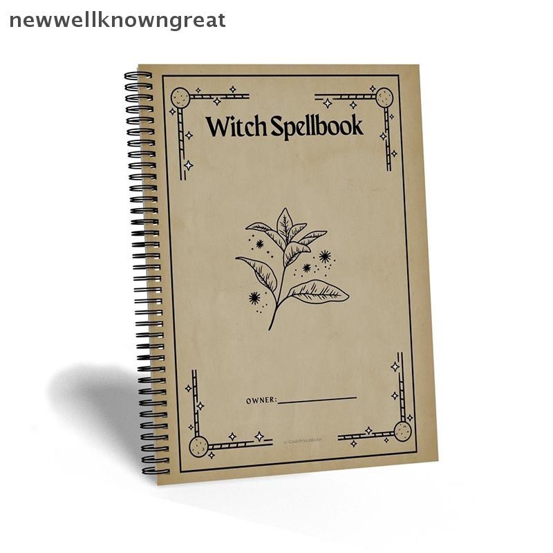 Newwellknowngreat Gothic Grimoire Astrology & Tarot Journal พร้อมหน้า Manifesttation CAD