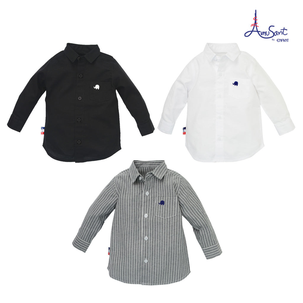 Amusant เสื้อเชิ๊ตแขนยาว สำหรับ 6 เดือน - 8 ขวบ EH2I22