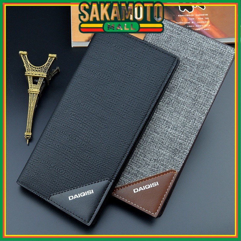 กระเป๋าสตางค์ผู้ชายแบบพับยาว หนัง CARAVE แบบบาง ช่องใส่การ์ดผู้ชายสุดเท่ PREMIUM ORIGINAL