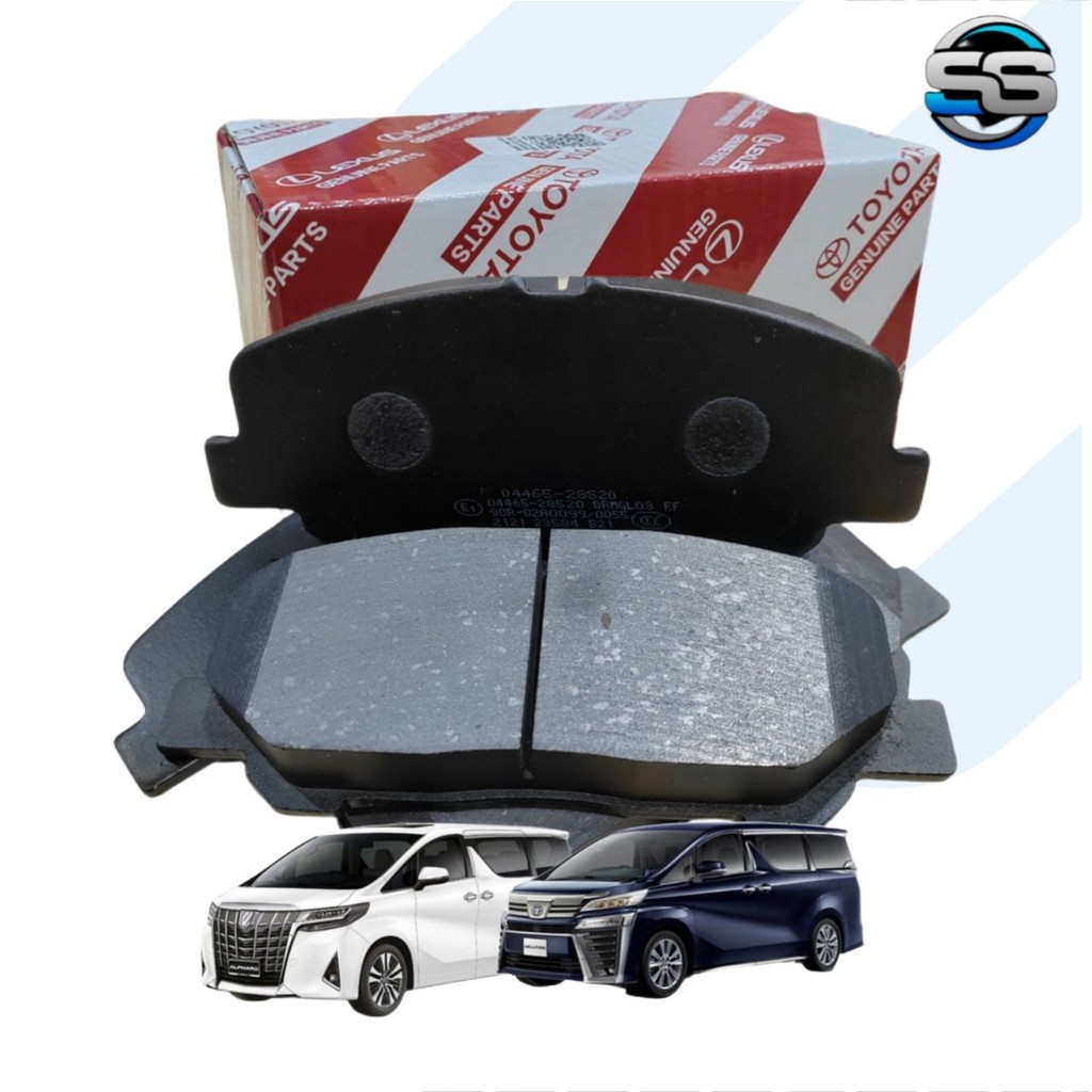 ผ้าเบรค TOYOTA ด้านหน้าและด้านหลังสําหรับ TOYOTA ALPHARD AGH30 / VELLFIRE AGH30