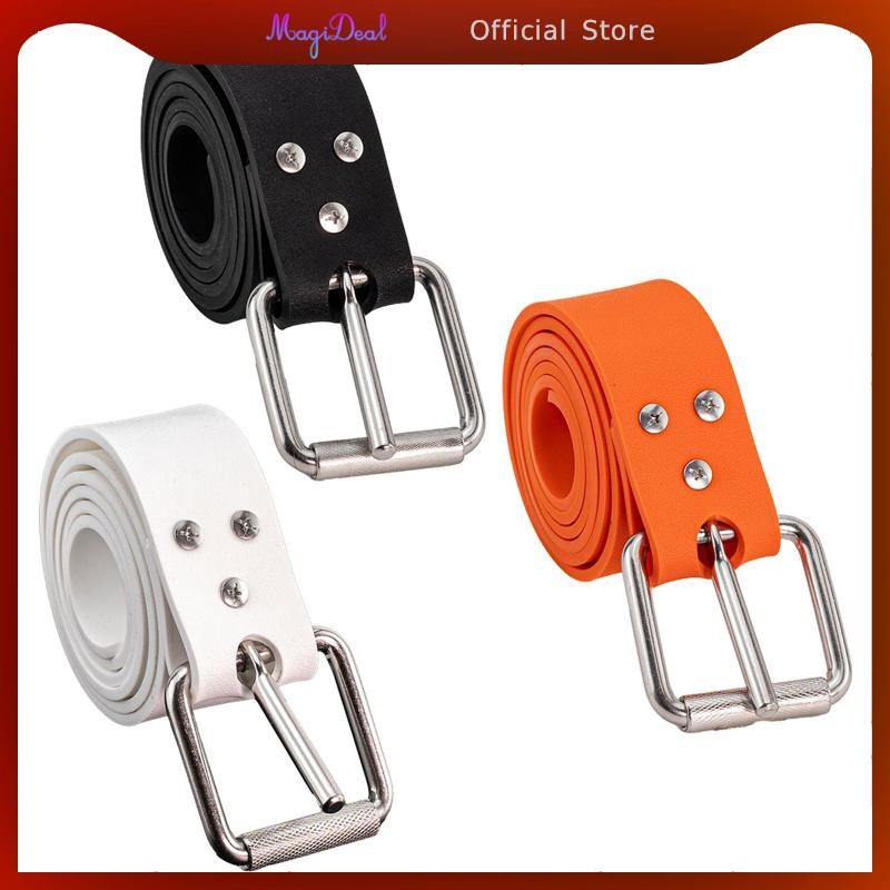 Magideal Freediving Weight Belt 56.3.5" ยาวพร้อม Pin Buckle Cuttable Diving Weight Belt