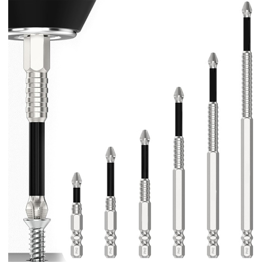 ชุดดอกไขควงแม่เหล็กแรงสูง Magnetic Screwdriver Bit Set กันลื่น สำหรับไขควงไฟฟ้า สว่าน และงานช่าง